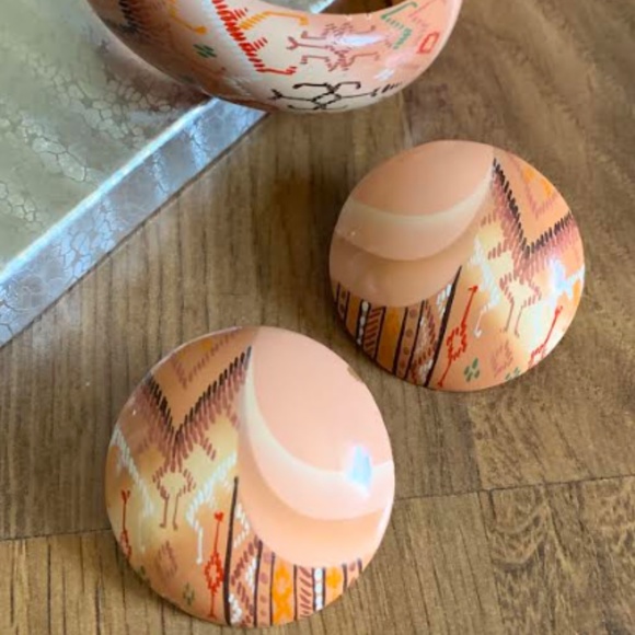 Handpainted Earring/Bracelet Set - Picture 15 of 15